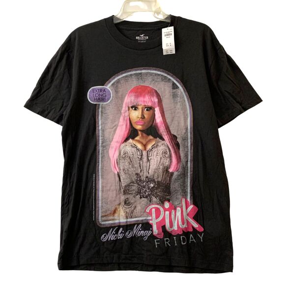Nicki Minaj Pink Friday Short Sleeve Black T Shirt  Oversized Size M - Picture 1 of 4